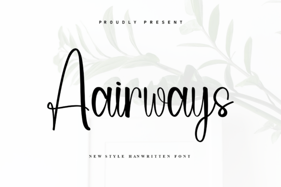Aairways Font: Editorial Design with Marker Style