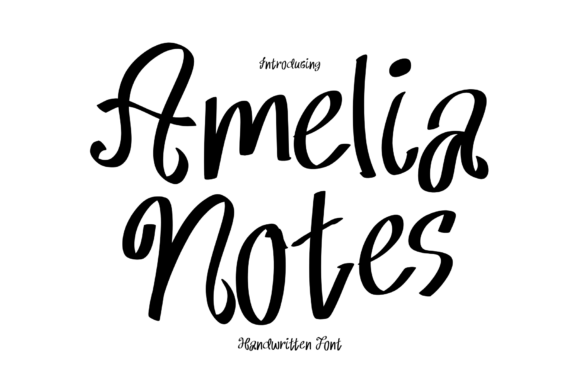 Amelia Notes Font: Handwritten Charm for Makers