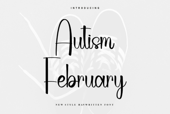 Autism February Font for Editorial Design