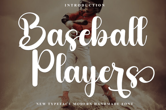 Baseball Players Font for Festive Editorial Design
