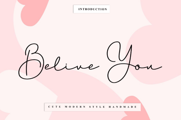 Belive You Font: Handwritten Typography for Web Design