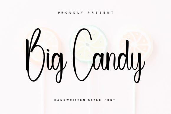 Big Candy Font: A Handwritten Typeface for Branding