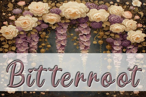 Bitterroot Font: A Script Typeface for Makers