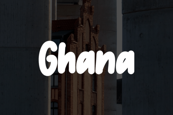 Ghana Font: Hand-Brushed Charm for Makers