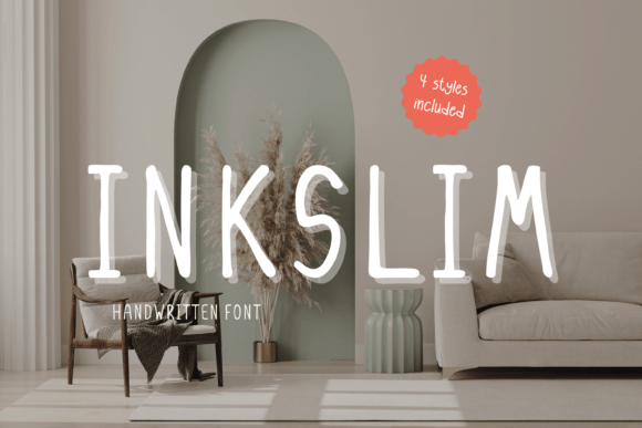 Inkslim Font: A Handwritten Typeface for Branding