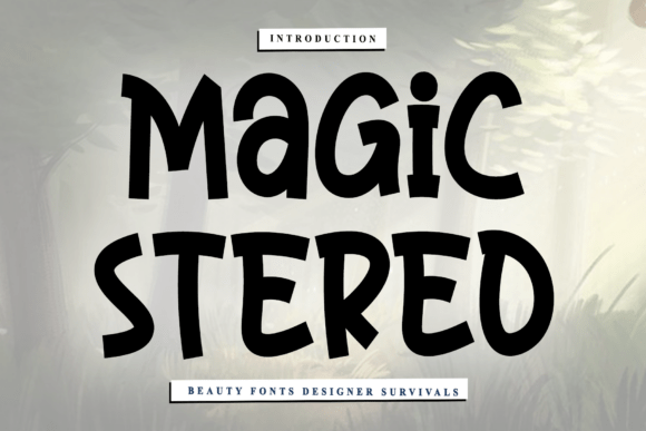Magic Stereo Font: Rhythmic Script for Campaign Visuals