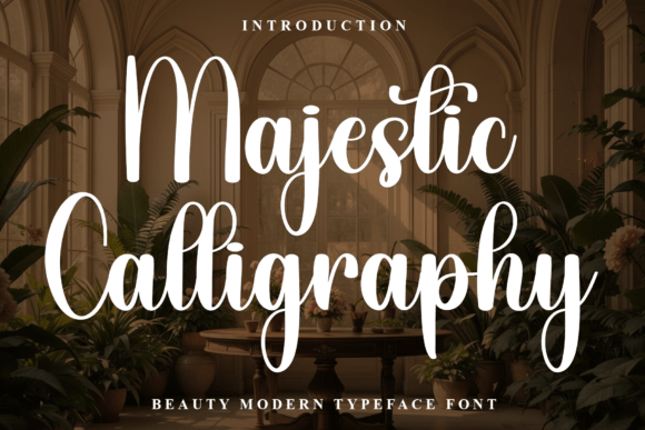 Majestic Calligraphy Font for Editorial Design