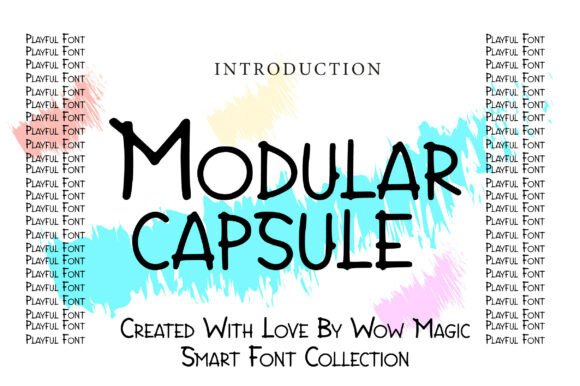 Modular Capsule Font for Modern Editorial Design