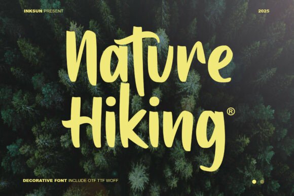 Nature Hiking Font: Bold Typography for Outdoor Marketing
