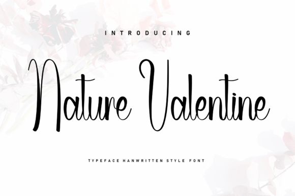 Nature Valentine Font: Handwritten Charm for Makers
