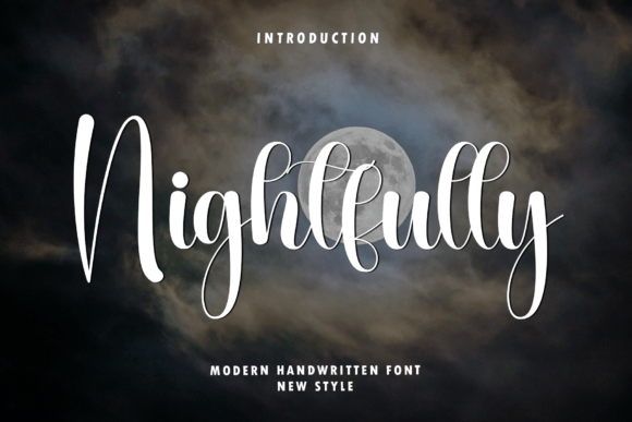 Nightfully Font: Elegant Script for Handmade Labels