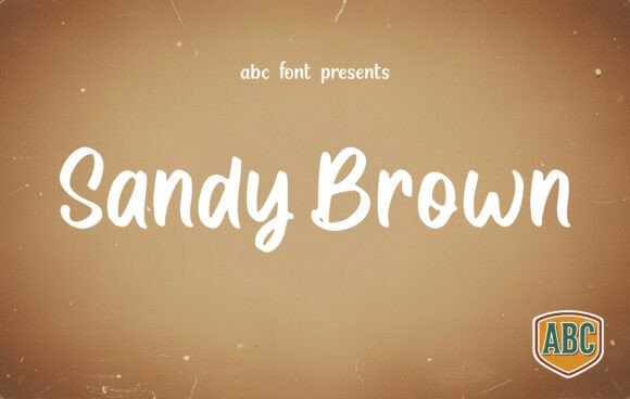 Sandy Brown Font: Warm Script for Handmade Crafts