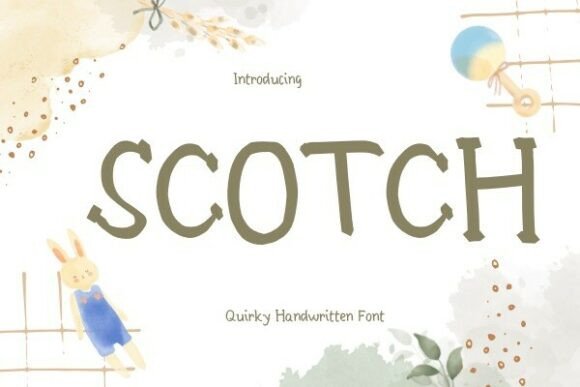Scones Font: Handcrafted Charm for Maker Projects