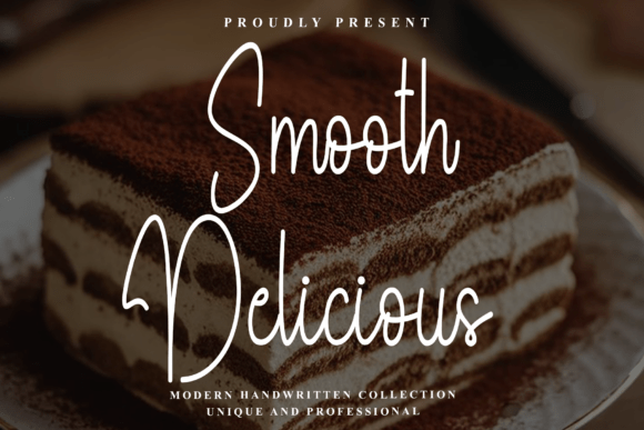 Smooth Delicious Font for Elegant Craft Projects