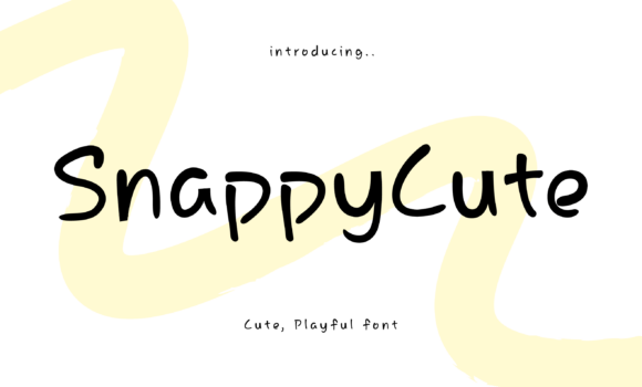 Snappy Cute Font: Playful Branding for Small Business