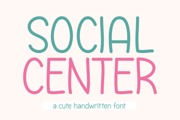 Social Center Font: A Gentle Script for Branding