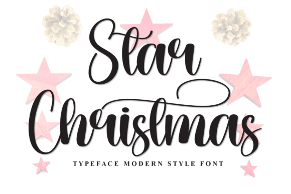 Star Christmas Font for Web Design and Digital Branding