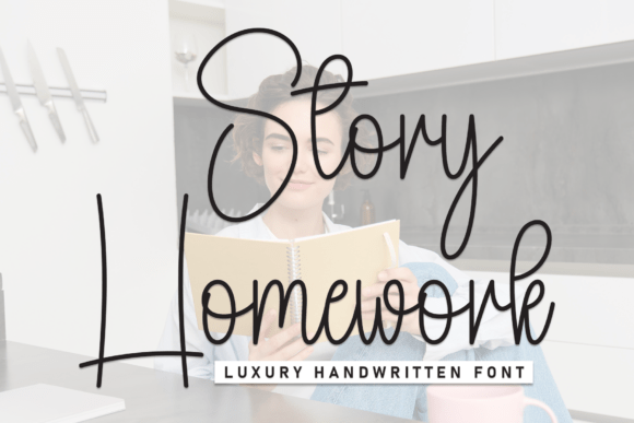Story Homework Font: Sweetness for Editorial Design