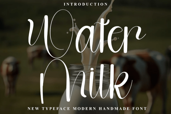 Water Milk Font: Adding Warmth to Web Design