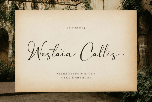 Westain Callis Font: Authentic Handwritten Style for Campaigns